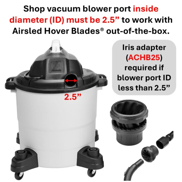 AIRSLED HOVER BLADES - ASHB0936 capacity to 850 lbs