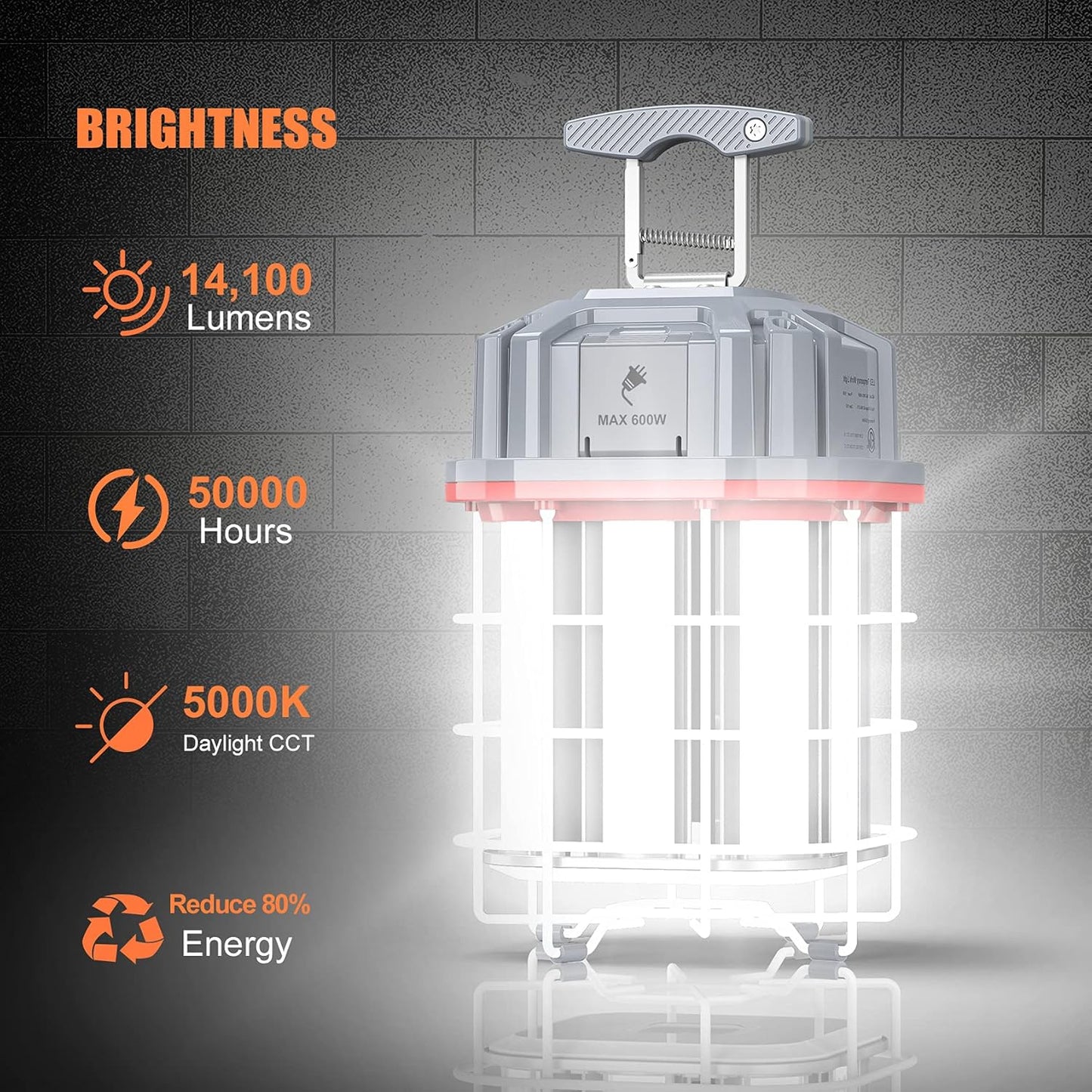 ARCLIGHT™ NG-TWX 100W 360° Linkable LED Temporary Work Light (14,100 Lumens)