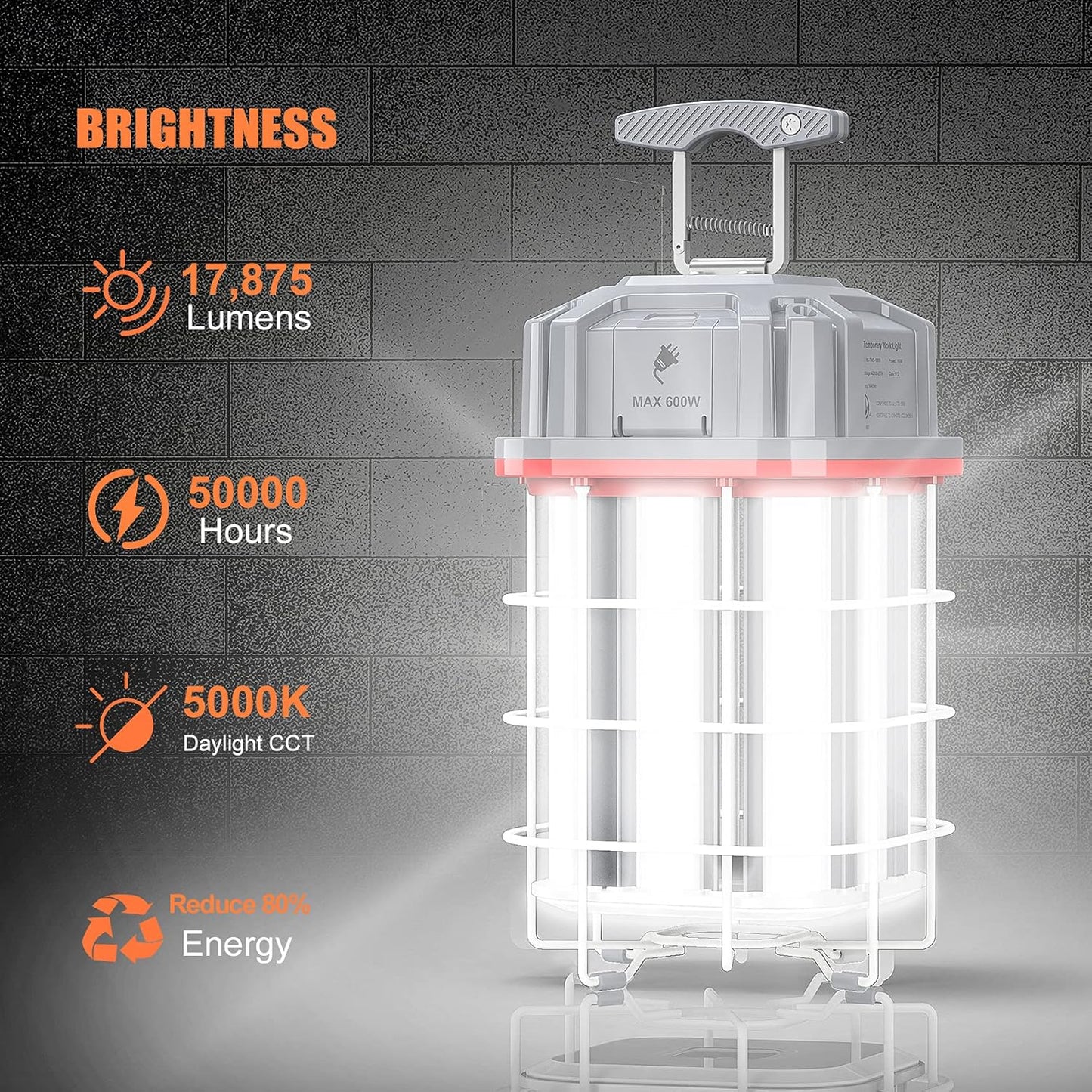 ARCLIGHT™ NG-TWX 125W 360° Linkable LED Temporary Work Light (17,875 Lumens)