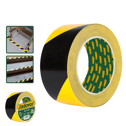 2" x 98 ft Adhesive Floor Marking Safety Tape – Yellow/Black