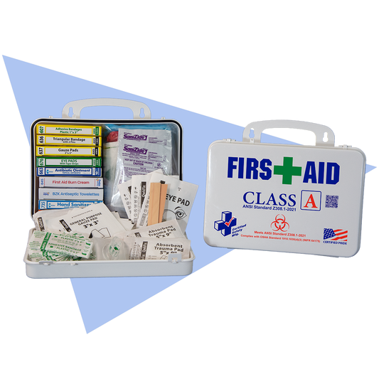 Class A 21 ANSI First Aid Kit + Bloodborne Pathogen Response