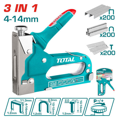 3-in-1 Heavy-Duty Staple Gun – Adjustable Power | Case Packs