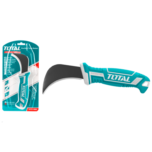 7" Stainless Steel Hook Knife (180mm) – Curved Blade | Box & Carton Packs