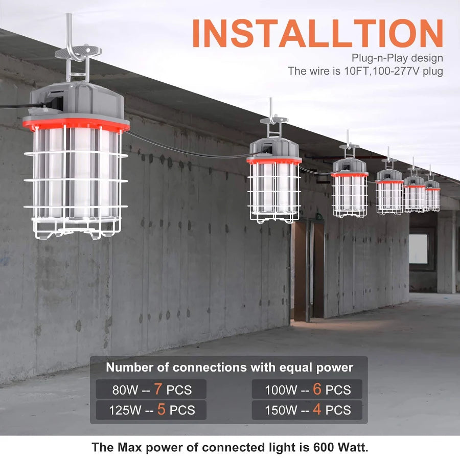 ARCLIGHT™ NG-TWX 80W 360° Linkable LED Temporary Work Light (11,360 Lumens)