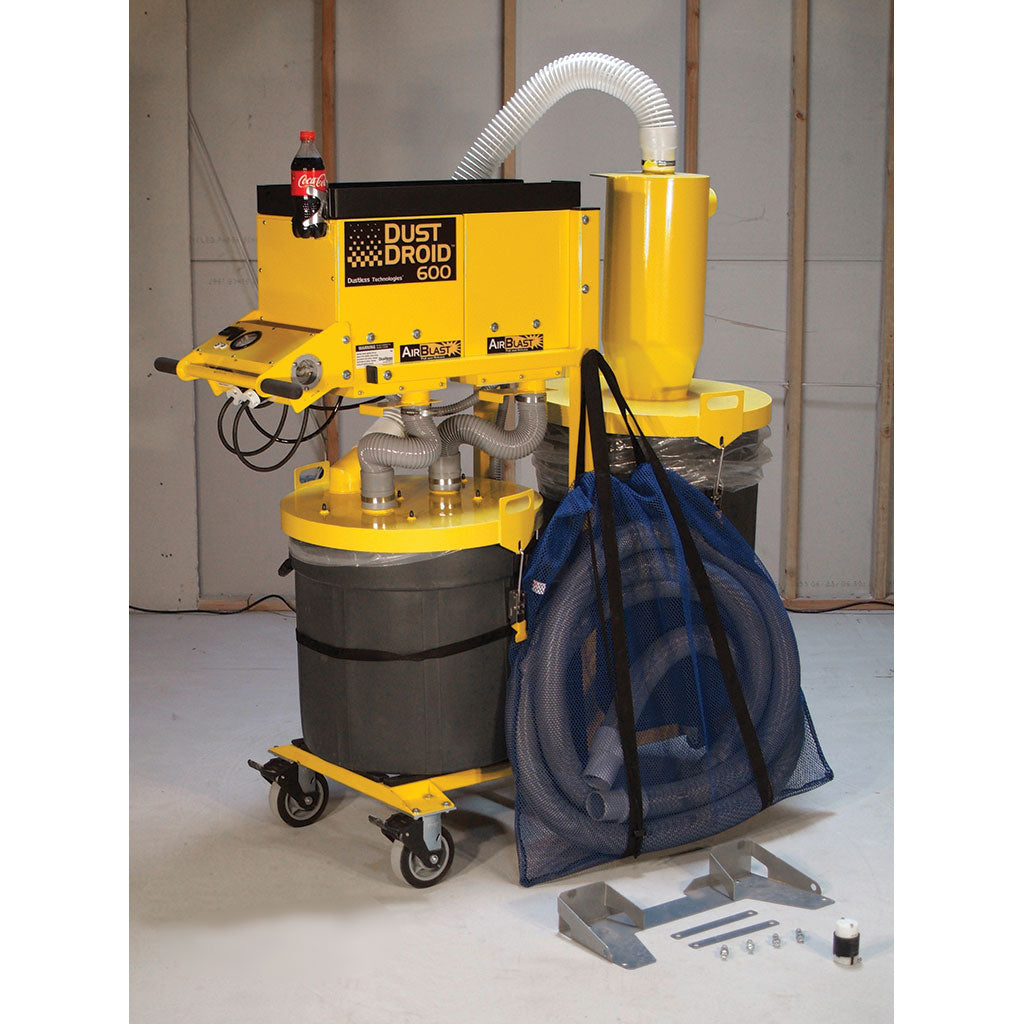 DUSTLESS DustDroid 600 Dust Extractor W/ 3" X 25' Hose - H0601